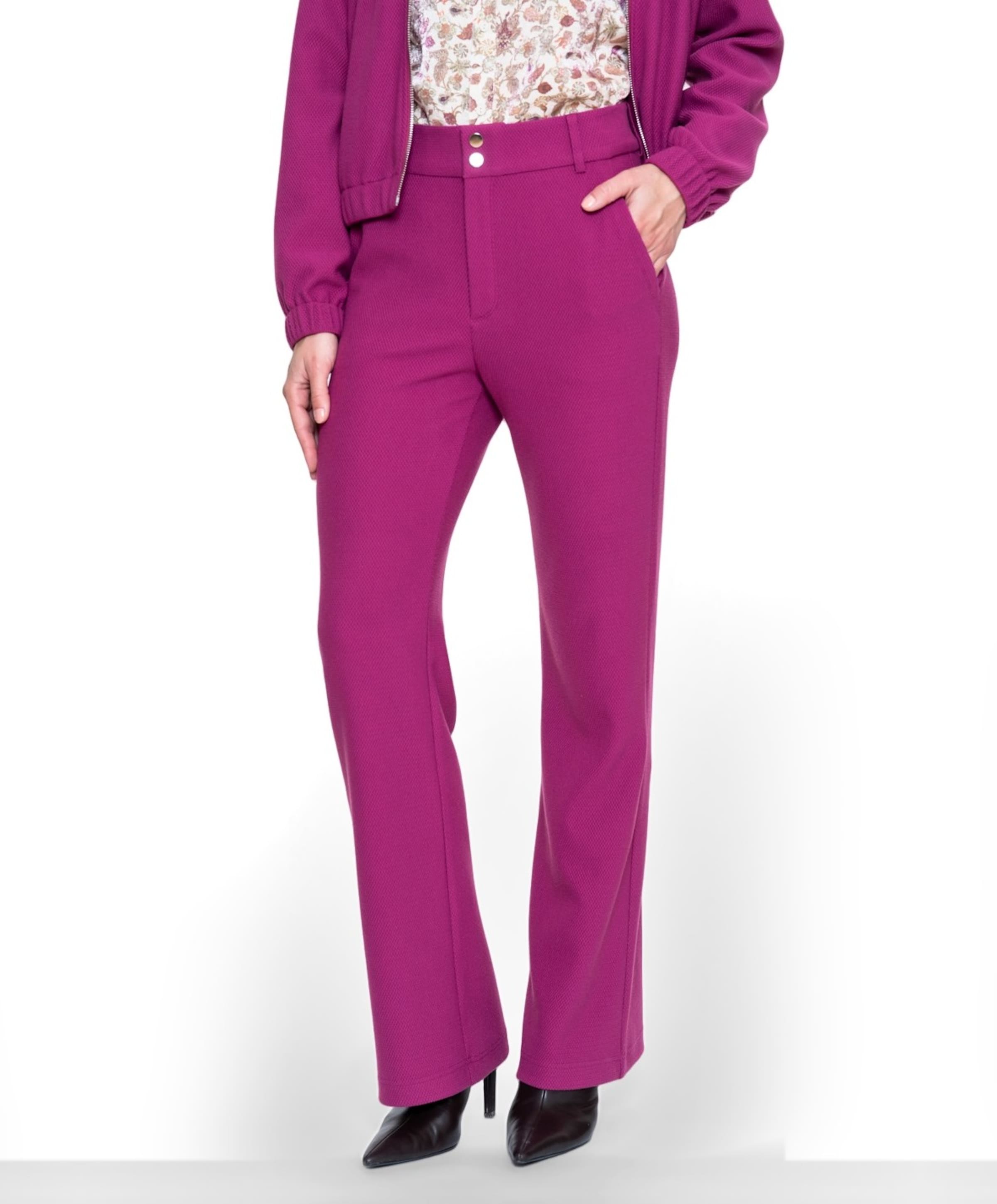 Geisha Comfy dames broek paars