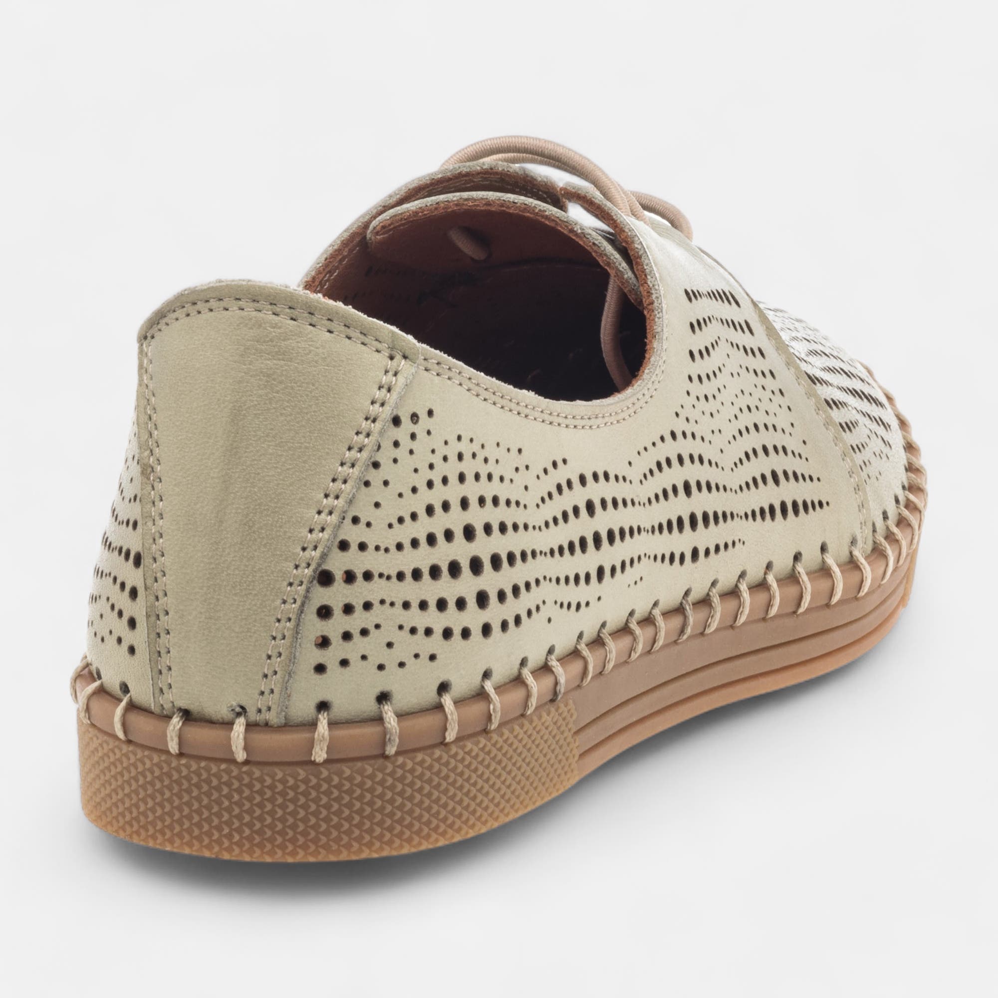 Baskets basses Femme en cuir vert