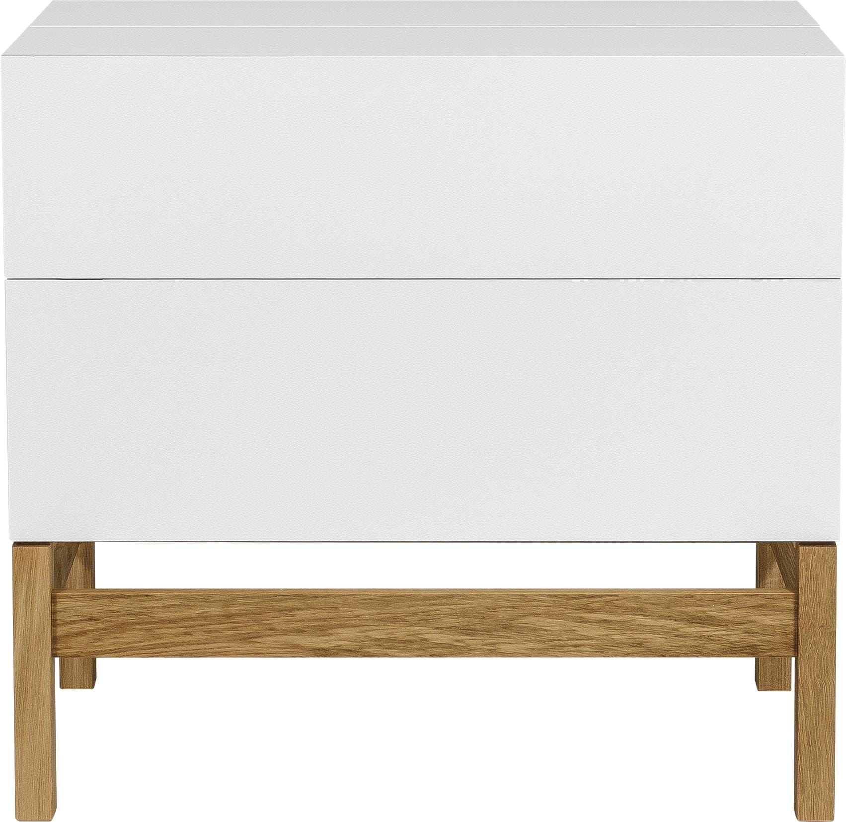 Woodman Barschrank »Delian« Breite 75 cm, Fussrahmen aus massiver Eiche, im skandinavian Design