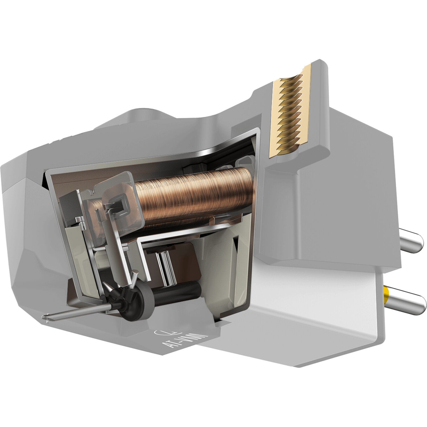 Audio Technica AT-VM95SP/H 78rpm SP MM cartridge op headshell, sferische stylus