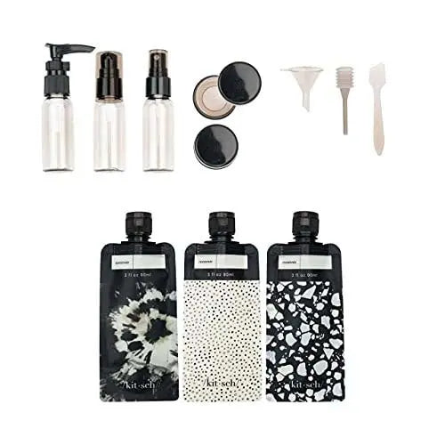 Ultimate Travel Set 11pcs Black & Ivory