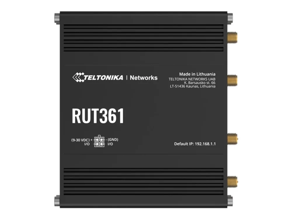 Teltonika RUT361 - Trådløs router - WWAN 2,4 GHz - 3G, 4G - DIN monterbar på skinne, væg-monterbar, overflademonterbar