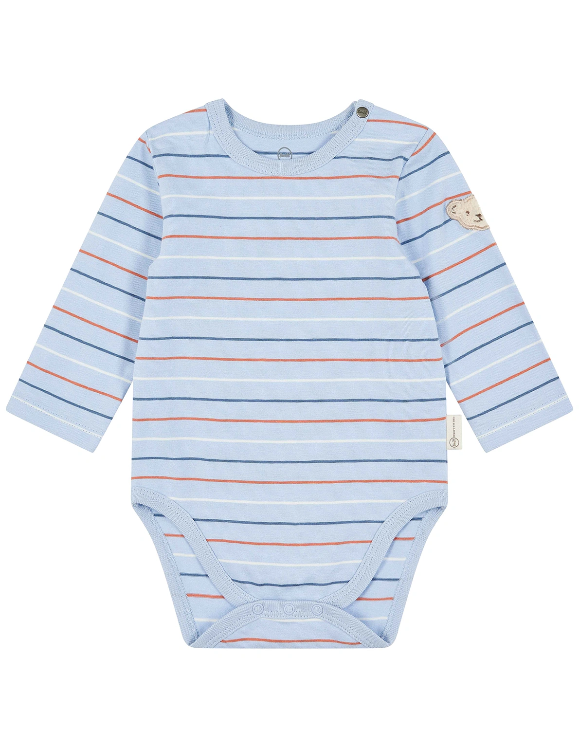 Langarm-Body STRIPES in brunnera blue