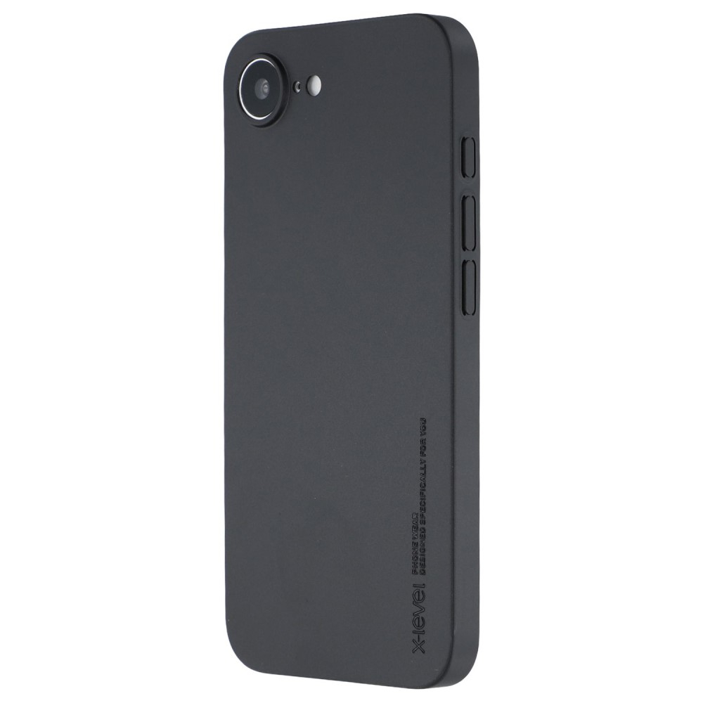 iPhone 16e Gummi Case Hülle Ultra Thin - Schwarz
