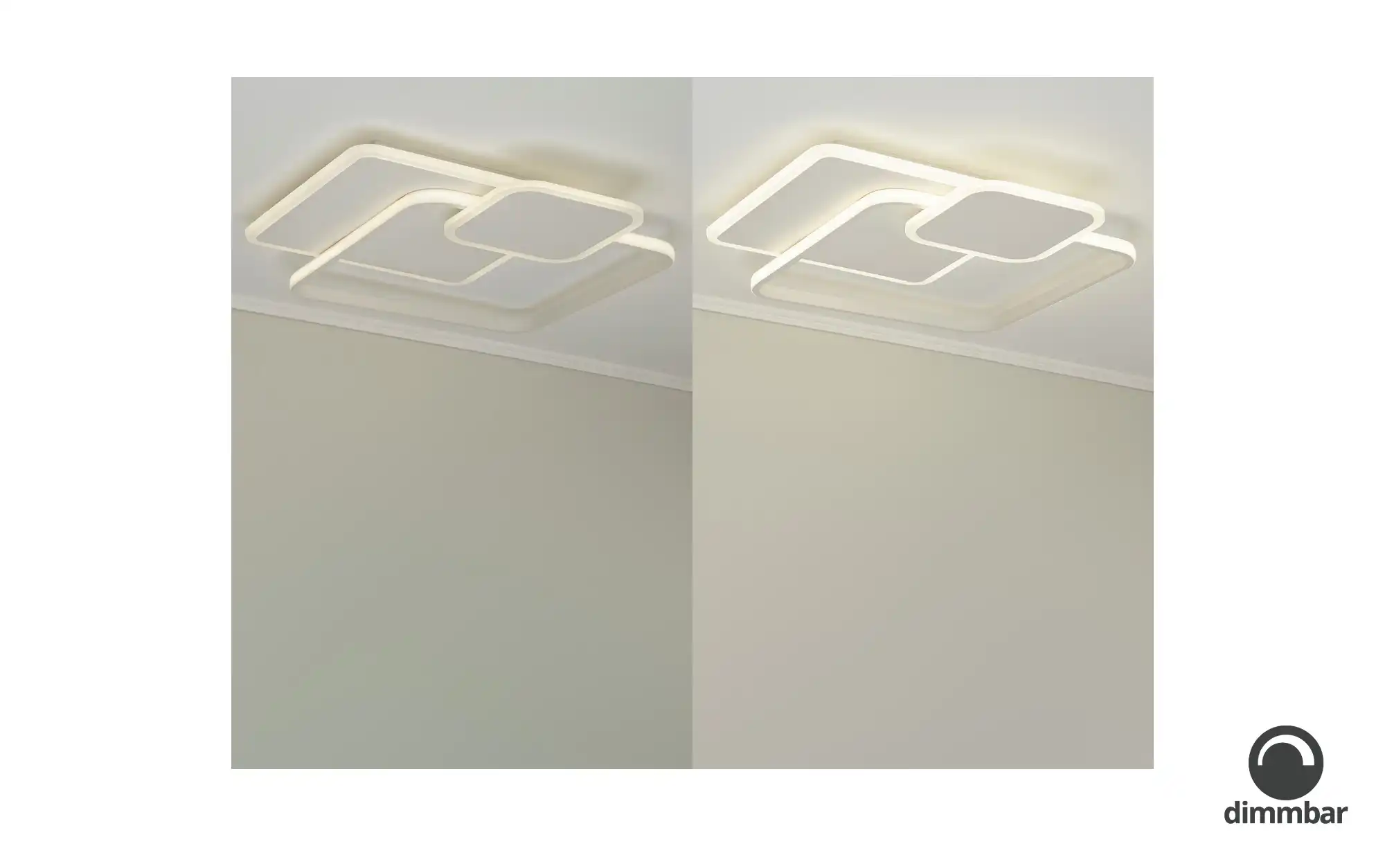 Meisterleuchten LED-Deckenleuchte, weiß, ´Quadrate`