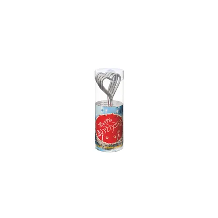 Wondercandle Herz silber mini, 4er Set