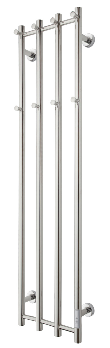TVS Design Eldo 4 elektrische radiator rond RVS 120W 140x34,5cm