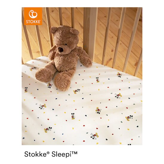 Drap-housse Stokke® Sleepi™ Mini   Mickey Celebration        0-6 mois   de               Stokke®