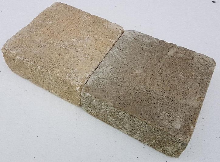 Pavé Cordes carrossable ton pierre 15 x 15 cm, ép.60 mm