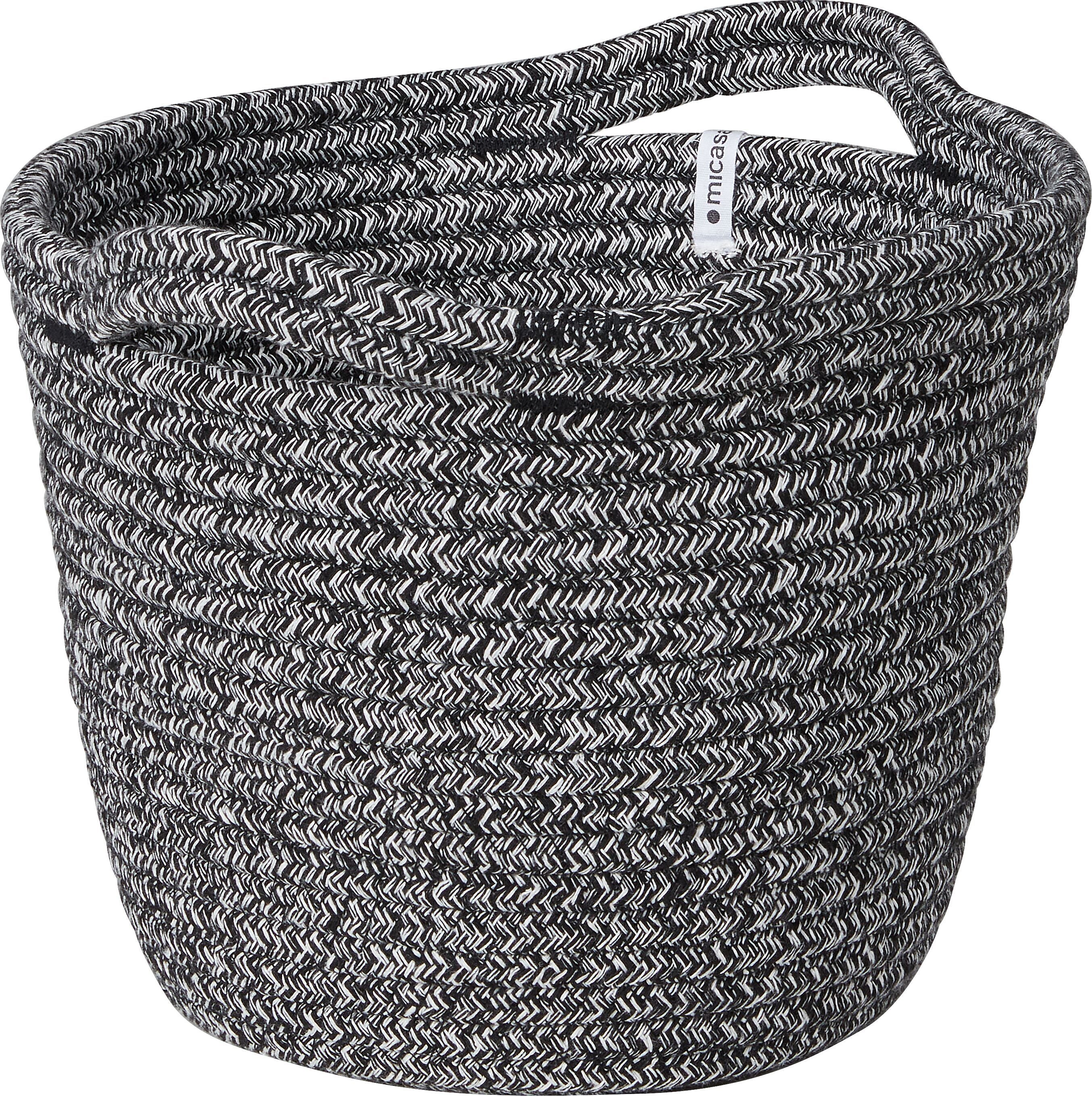 CLEA Korb - Schwarz / B: 25.0 cm x T: 25.0 cm x H: 20.0 cm