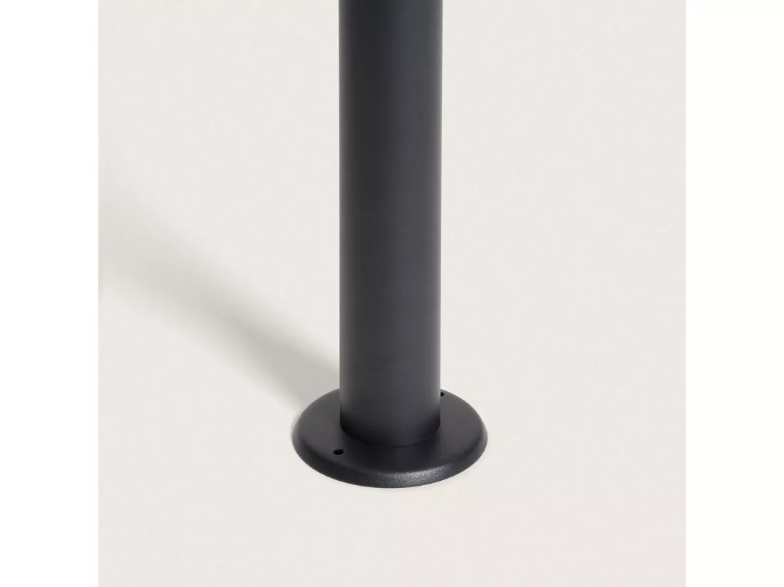 Balise sur Pied Extérieure Solaire LED 50cm Aluminium Draco Noir