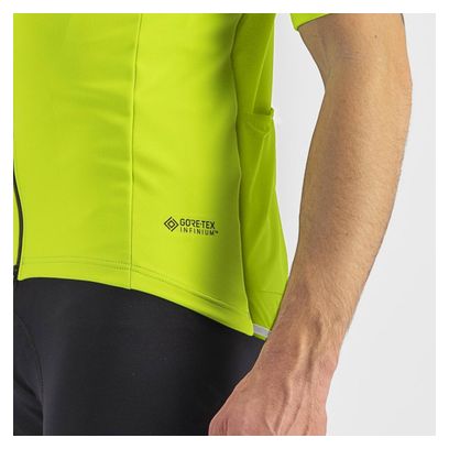 Maillot Manches Courtes Castelli Perfetto RoS 2 Wind Jaune Fluo