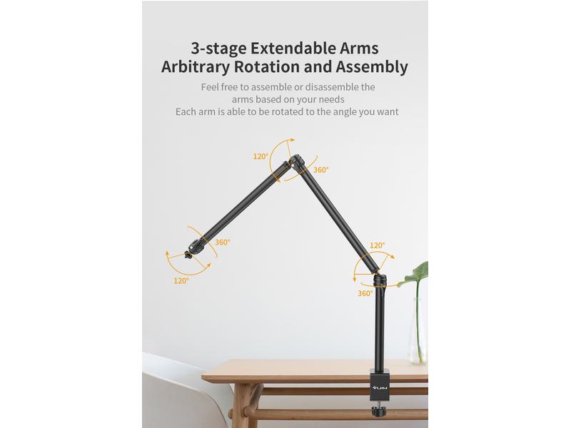 VIJIM Schwenkarm LS08 Flexible Armhalterung für VIdeo-Ausrüstung