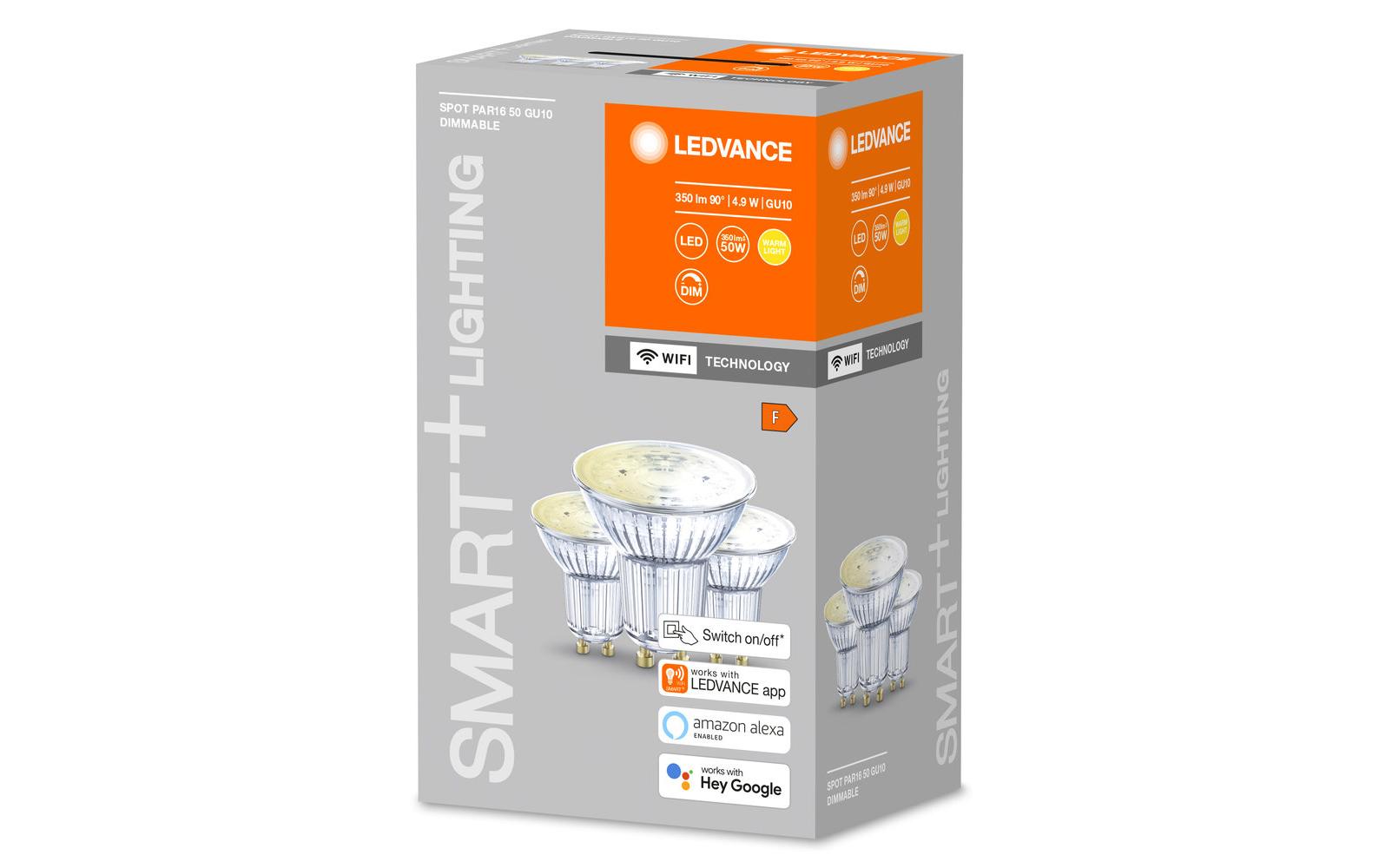 Leuchtmittel SMART+ Spot, 45°, 5W, 2700K, GU10Smart Leuchtmittel mit WiFi- Technologie