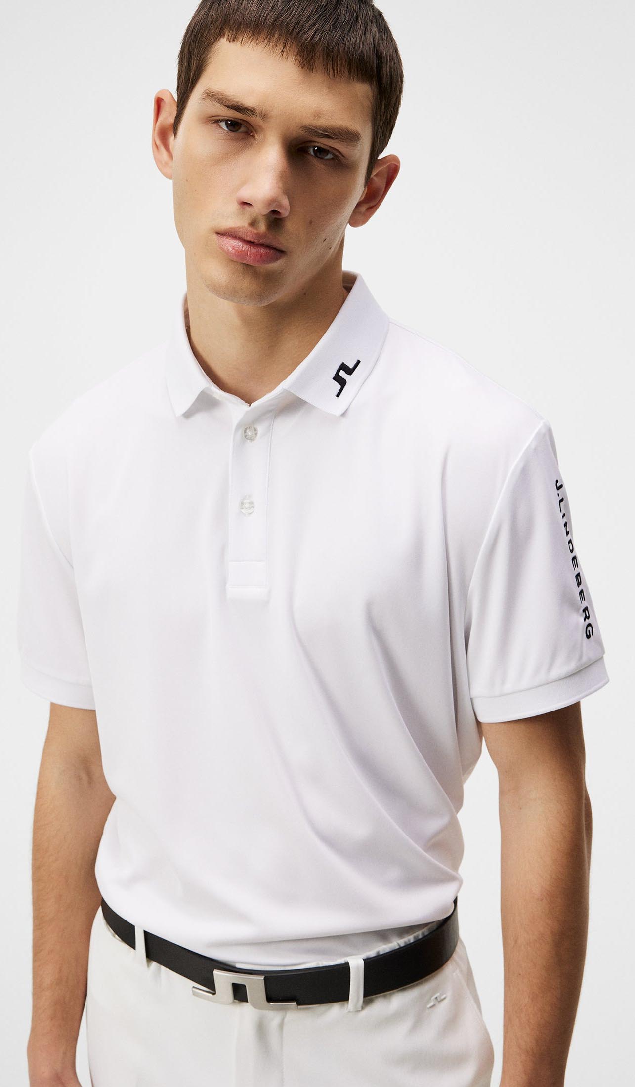 Tour Tech Reg Fit Golf Polo Herre White