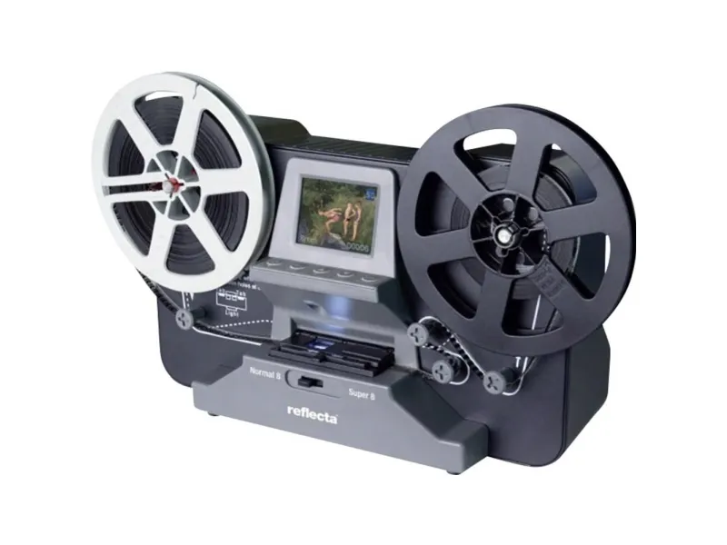 Reflecta Film Scanner Super 8 – Normal 8, Film/dias scanner, Sort, LCD, 6,1 cm (2.4