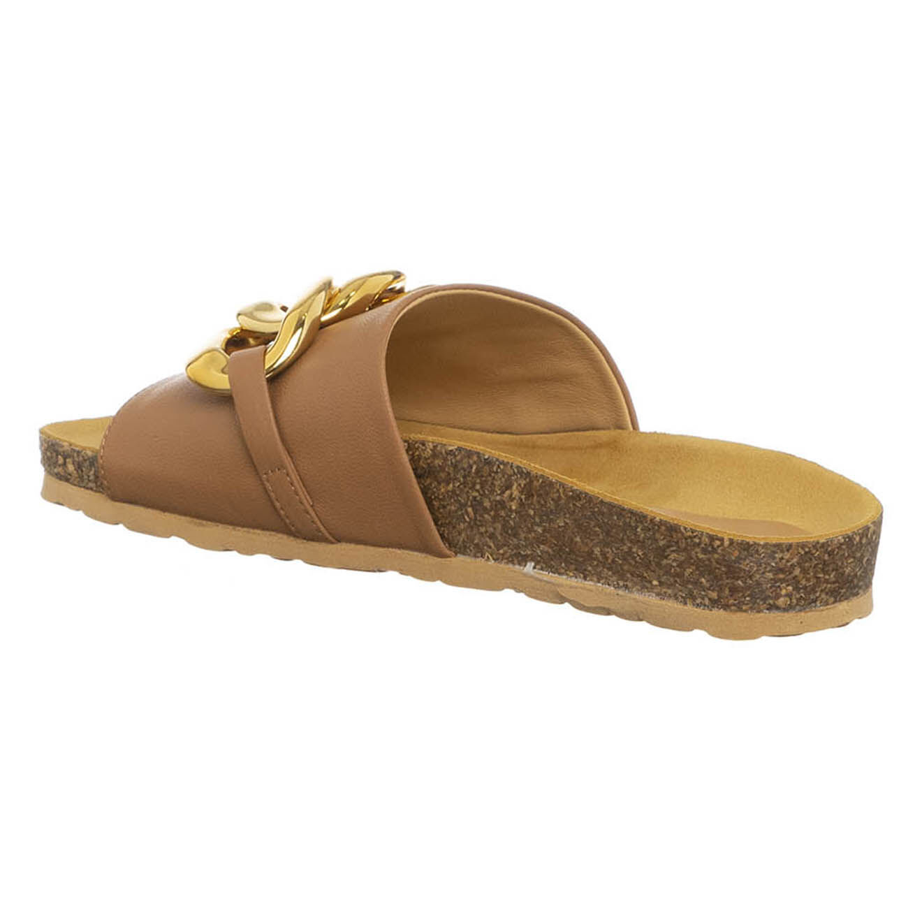Loretta Pettinari Mules en Cuir Candice camel