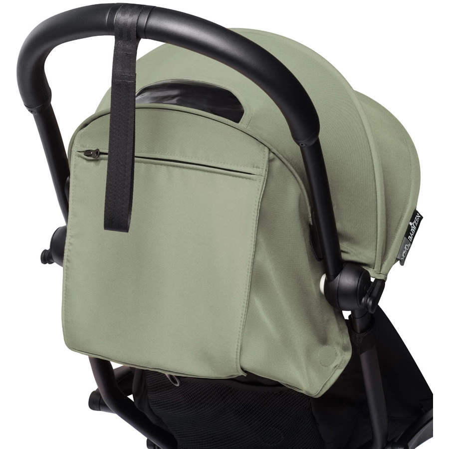 BABYZEN Kinderwagen YOYO2 6+ White mit Textilset Olive und Backpack YOYO Black