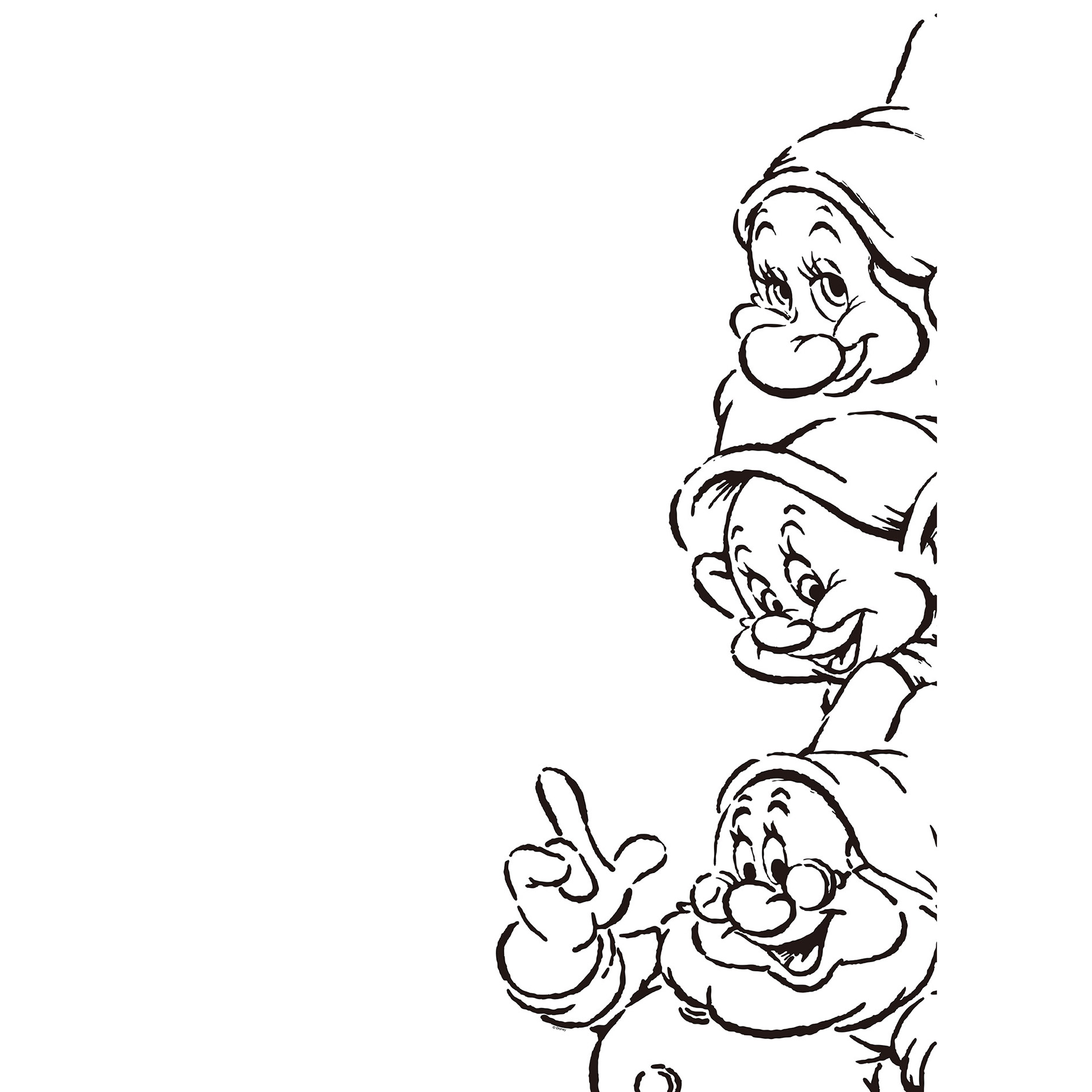 Wandbild SNOW WHITE DWARVES - 50x70 cm
