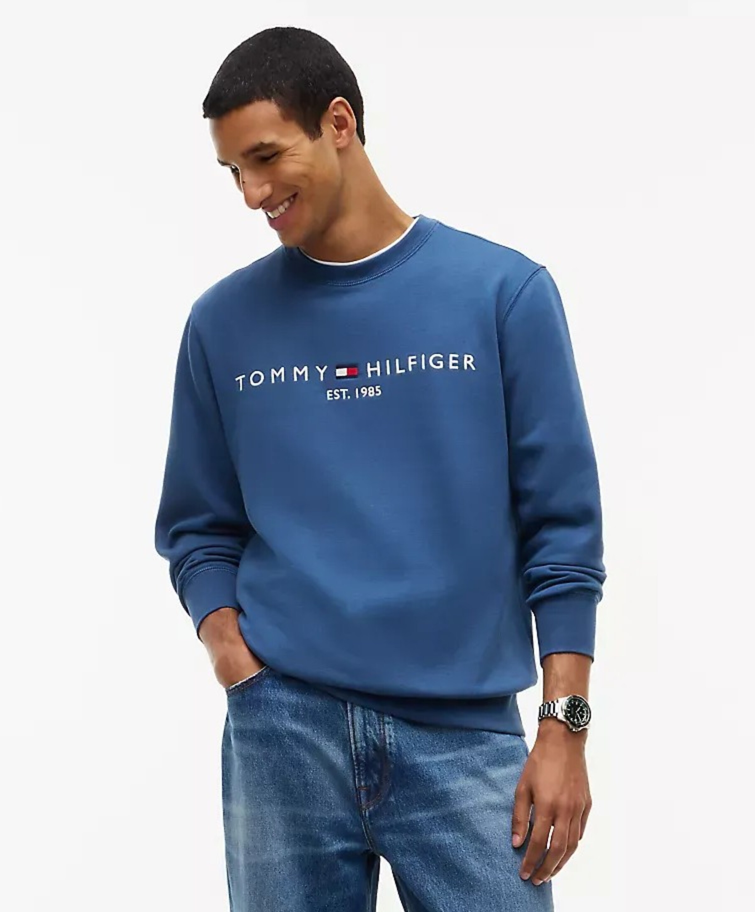 Tommy Hilfiger Heren sweater blauw