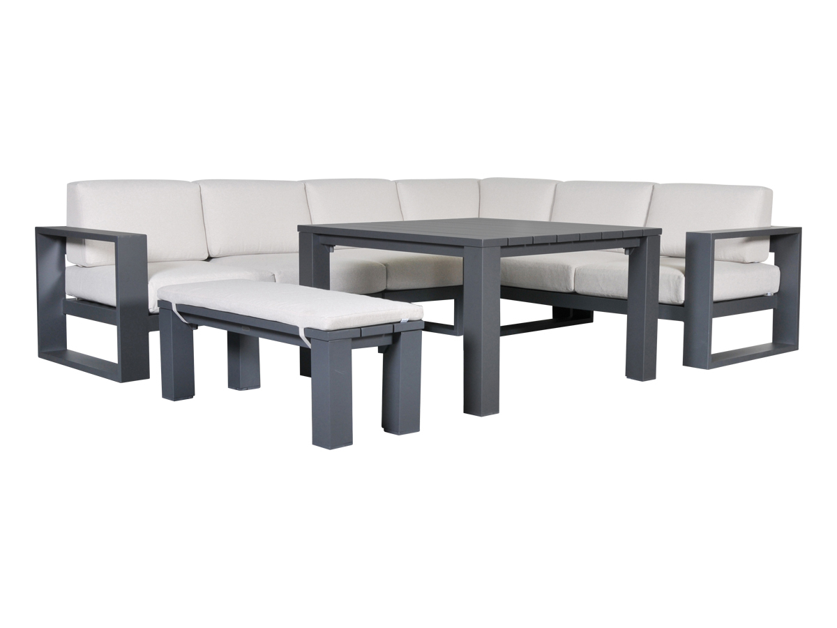 Outdoor Feelings Cuba corner dining loungeset - desert sand