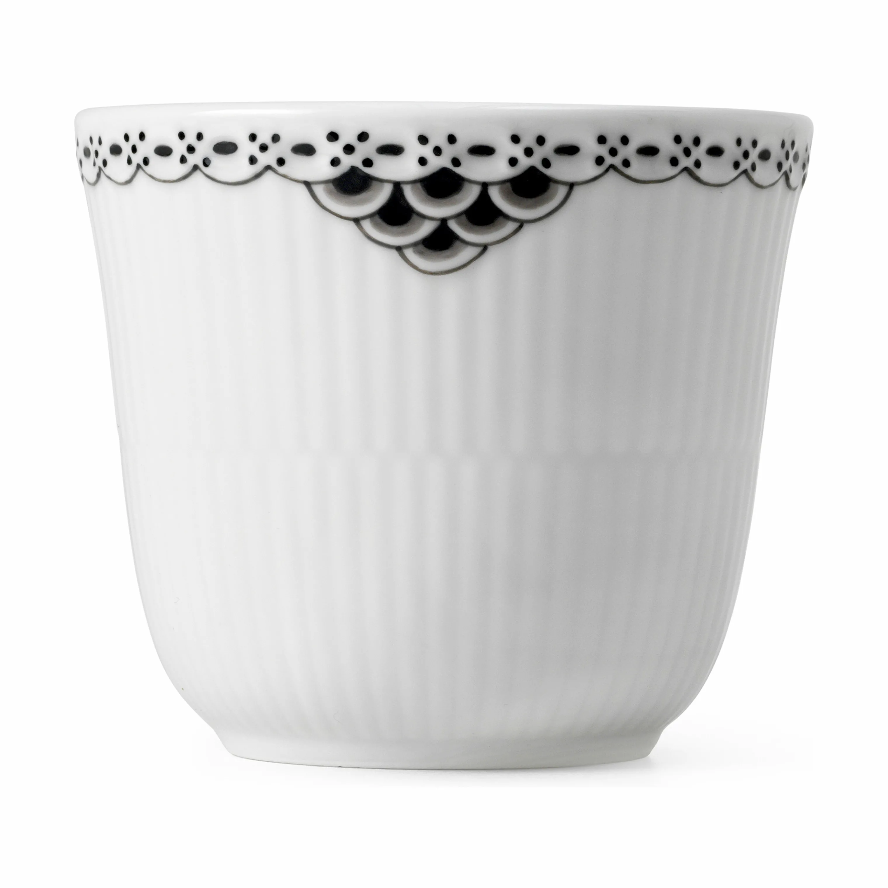 Royal Copenhagen Sort Riflet Blonde Termokop
