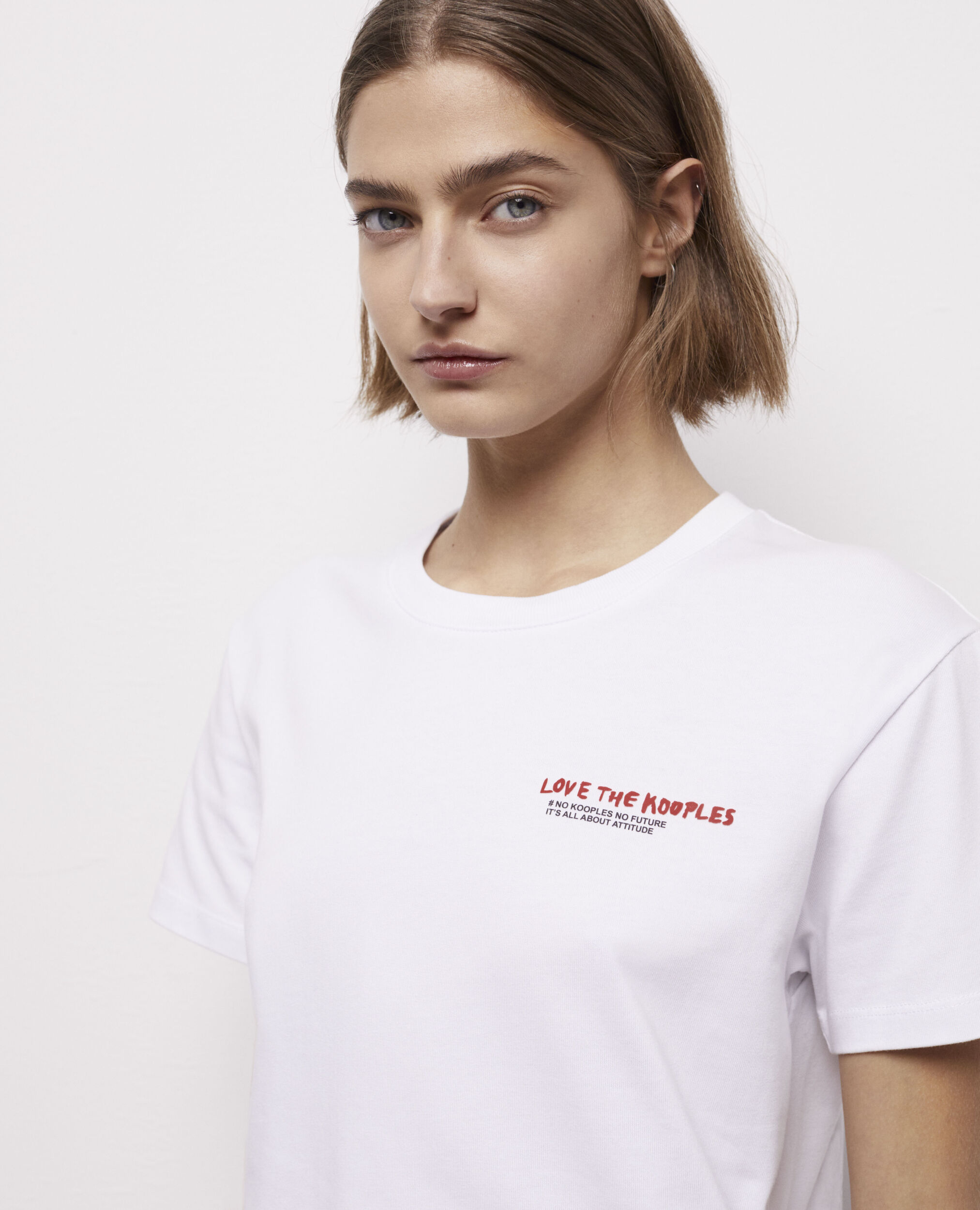 T-shirt I Love Kooples blanc