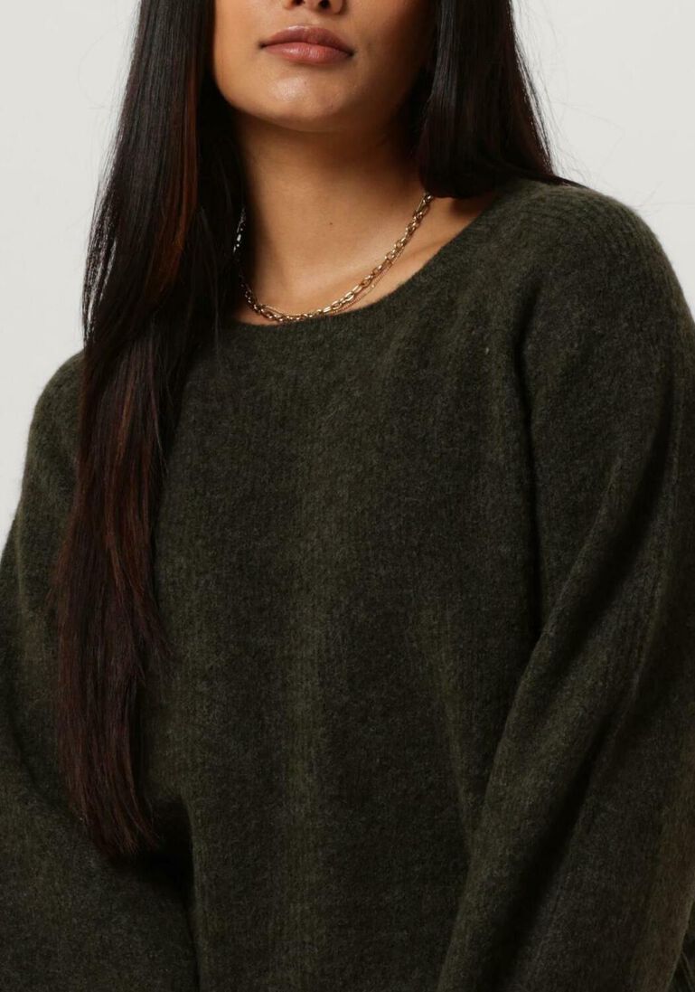 MOS MOSH donkergroene mos mosh trui talli ls knit