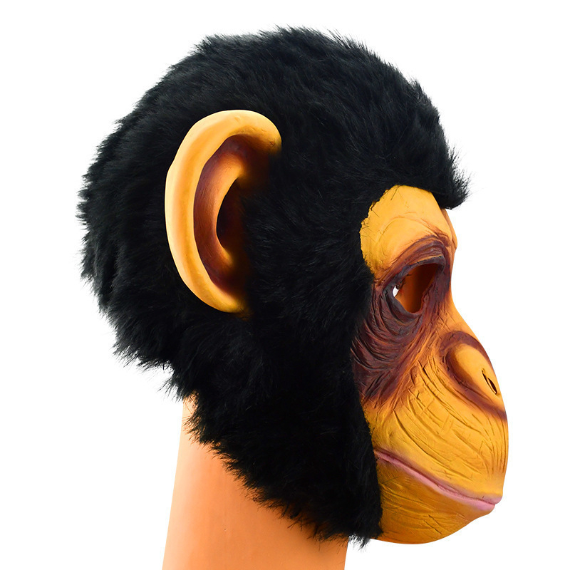 Latex Maske Fasnachts Gesichtsmaske Kostüm Zubehör Motto Party Accessoire Halloween Foto Requisite - Affe