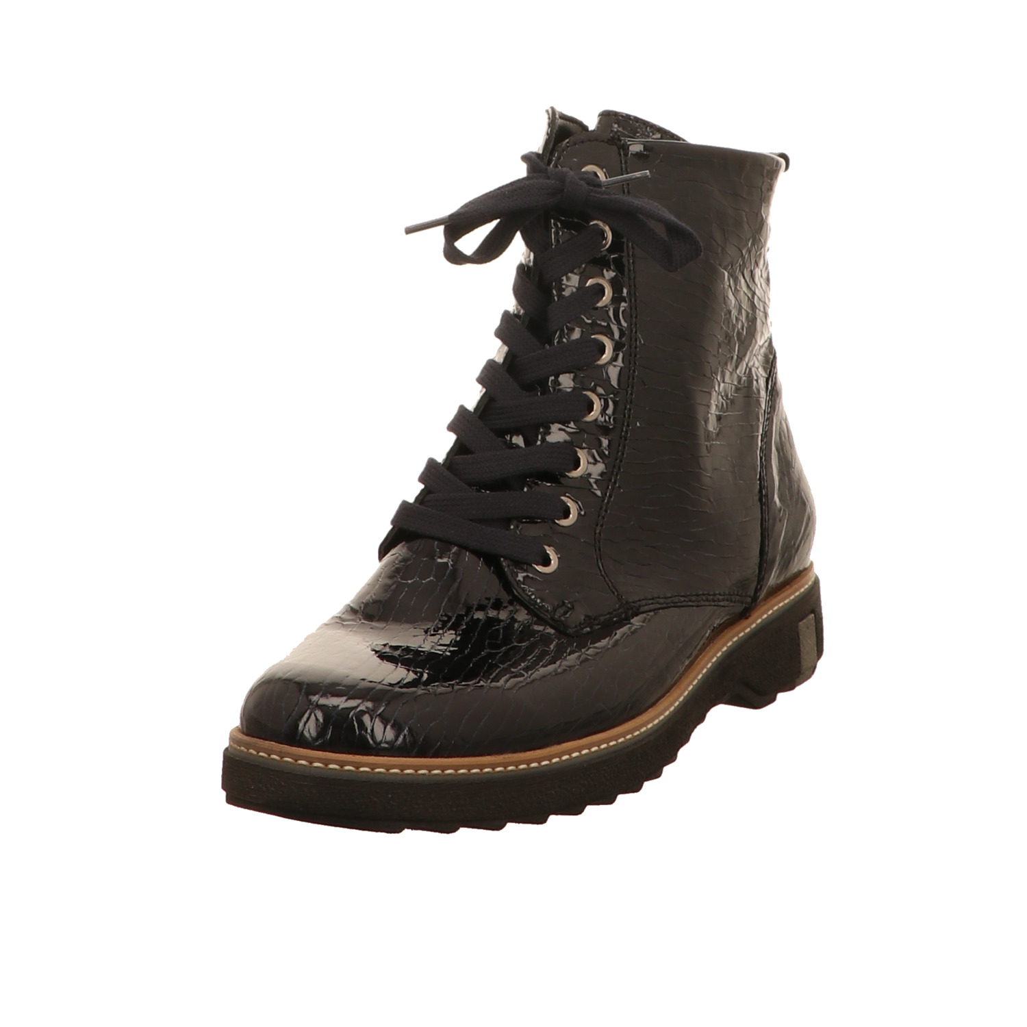 Waldläufer Knöchelschuh blau schwarz