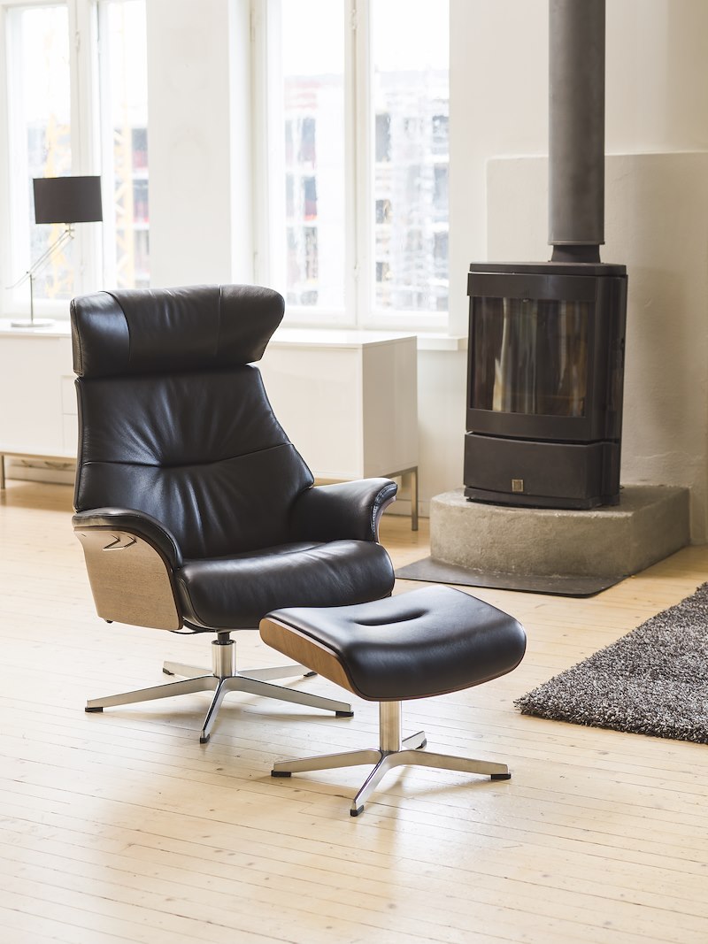 Air Krakk I hud Fantasy 2514-89 Black, Standard svingfot alu. Skrog valnøtt