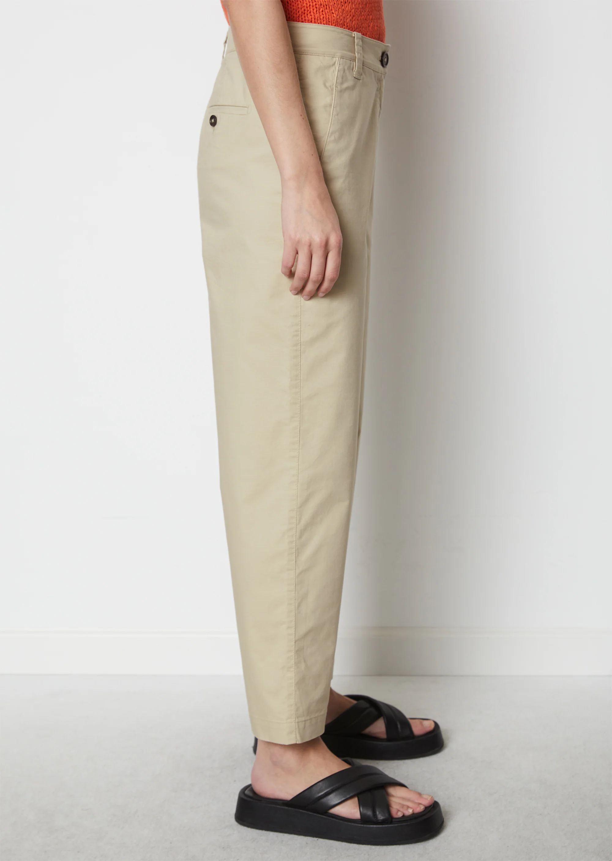 Chino Modell RIMKA taperedaus Organic-Cotton-Hanf-Mix