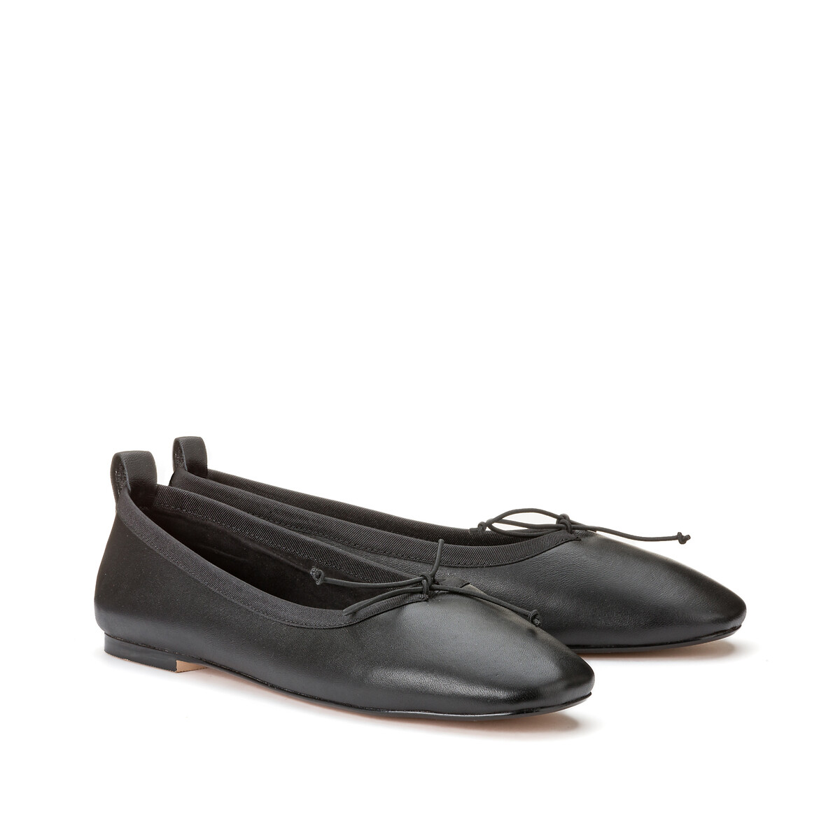 COLEÇÃO LA REDOUTE<br>Sapatilhas de couro com laço