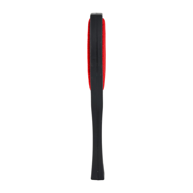Kledingborstel - zwart/rood - 26x6x2 cm