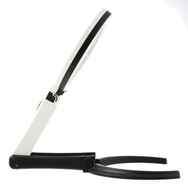 Sammenleggbar stor forstørrelsesglass med LED-lampe 2 x 120mm