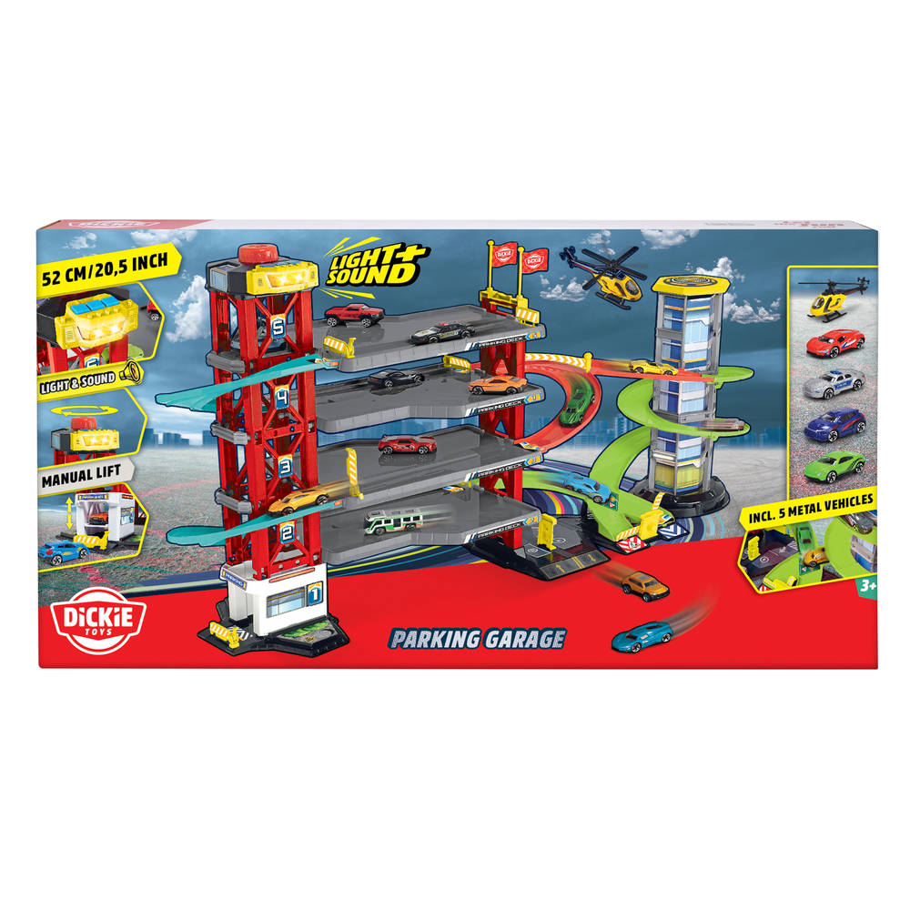 Dickie Toys parkeergarage met licht en geluid