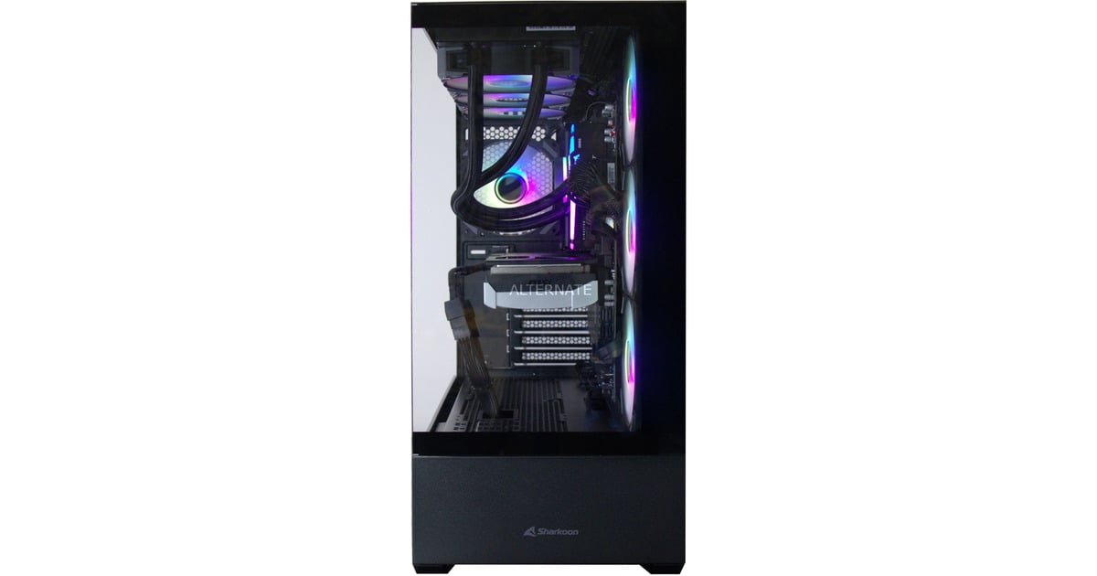 ALTERNATEThunderstorm Pro Ryzen 7 - RTX 5070 gaming pc  (Zwart | R7 7800X3D | RTX 5070 | 32 GB | 2 TB SSD)
