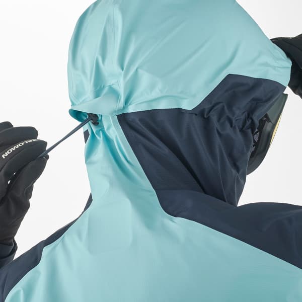Veste de ski SALOMON MTN GORE-TEX 3L JACKET W CARBON/LIMPET