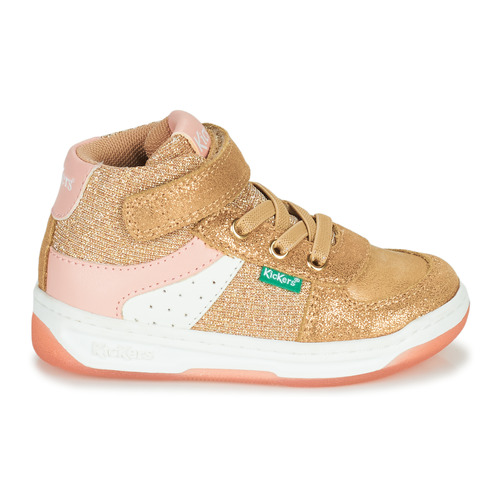 Kickers - KICKALIEN - Beige / Doré / Rose