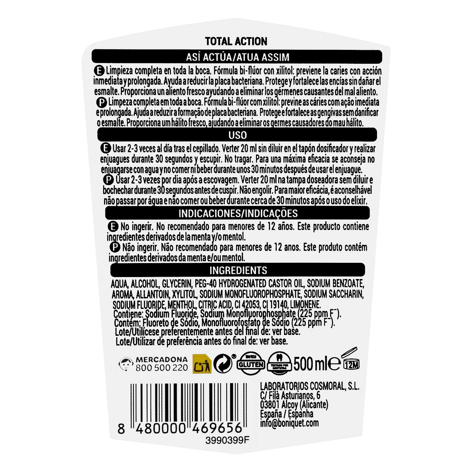 Bain de bouche Deliplus Total Action