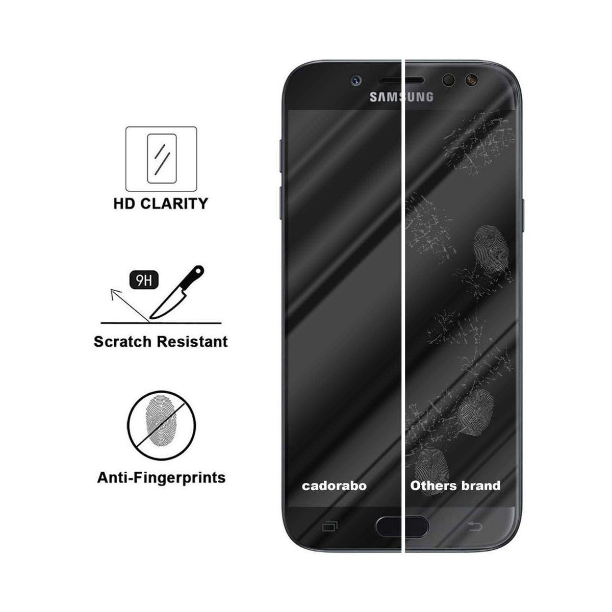 Samsung Galaxy J7 2017 Skjermbeskytter Skärmskydd