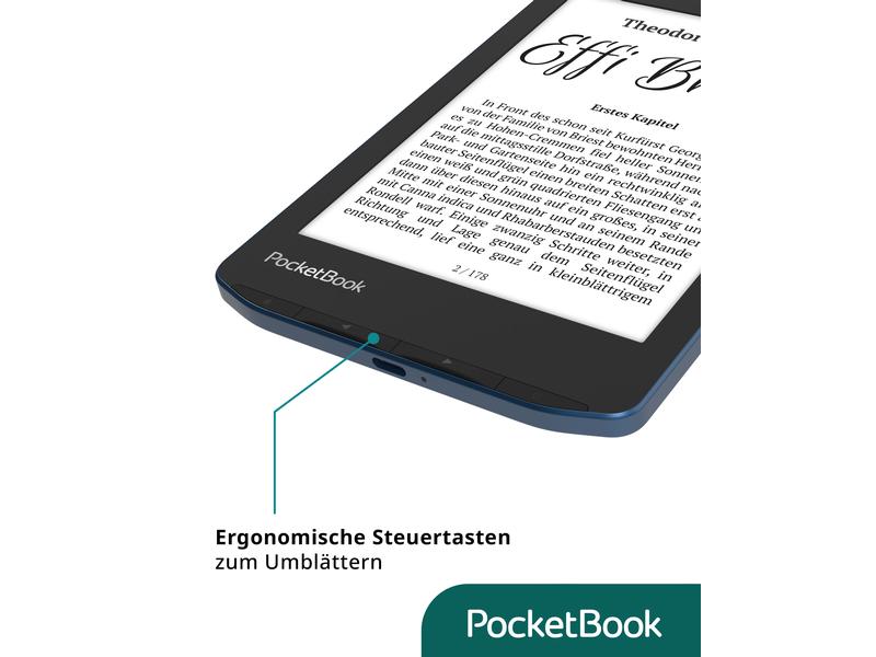 PocketBook E-Book Reader Verse Pro Passion Red 6 Zoll E-Book Reader mit 16 GB Speicher und E-Ink Carta Bildschirmtechnologie