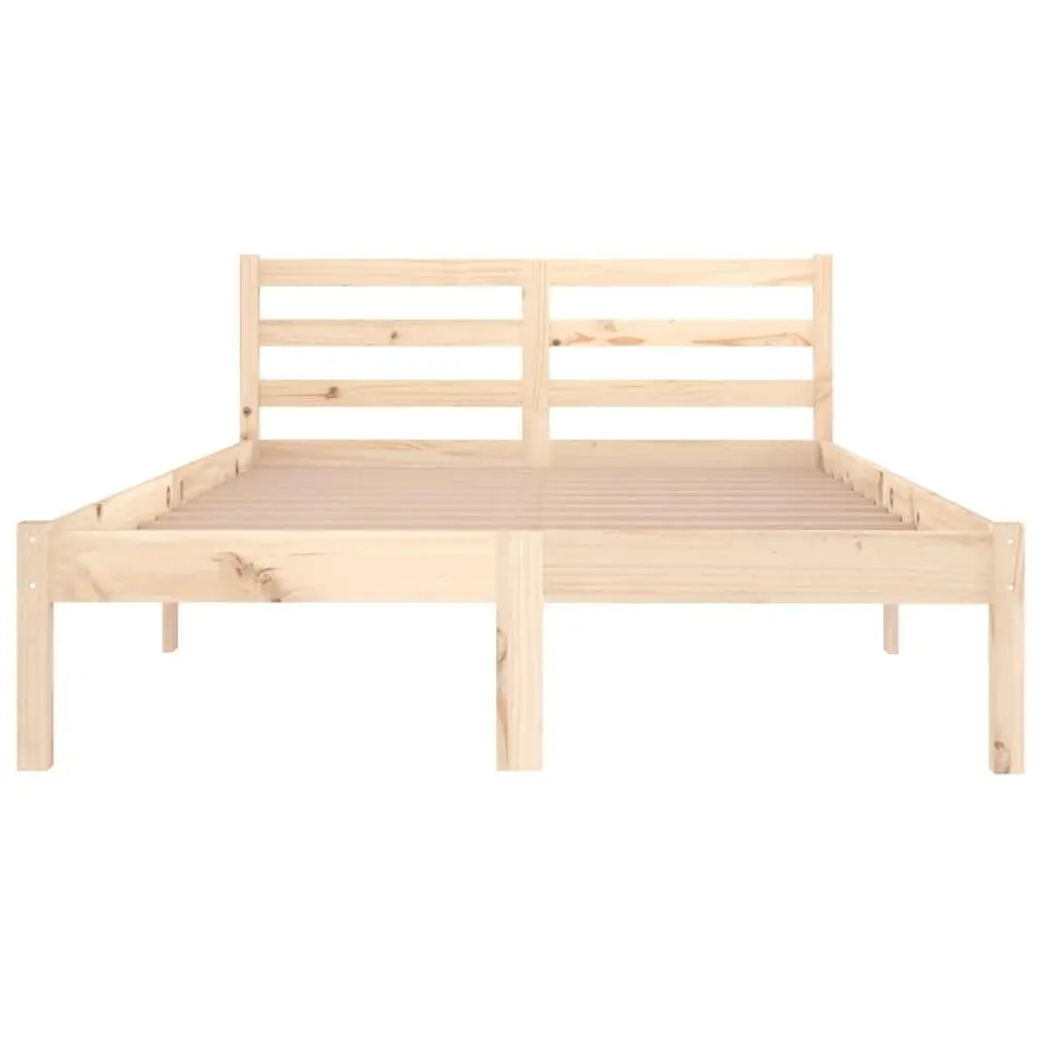 vidaXL - Bed frame met hoofdbord - Massief grenenhout - 120x200 cm