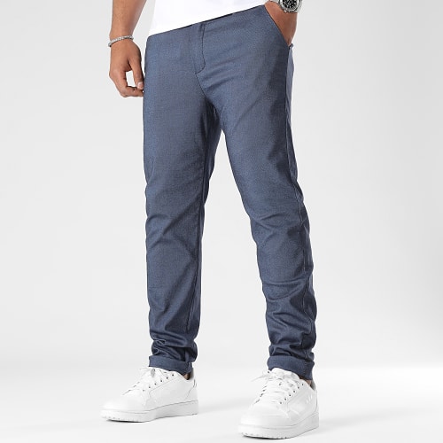Pantalon Chino Regular 0238 Bleu Chiné