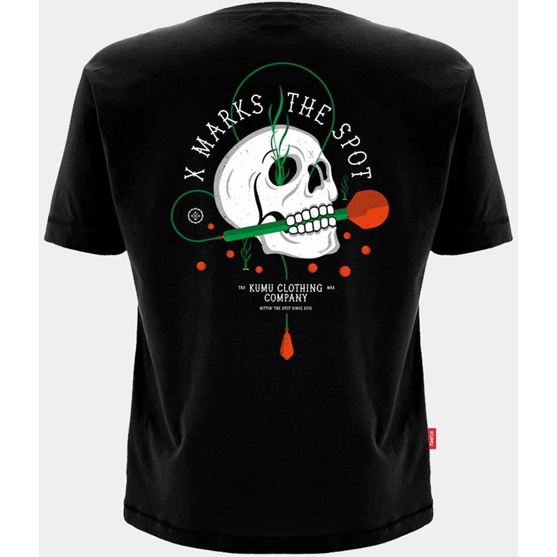 Tee Shirt Manches Courtes Homme Kumu X Marks The Spot - Noir