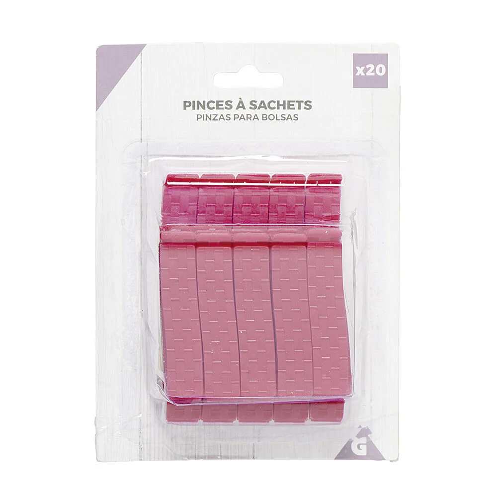 Pince à sachet rouge x20