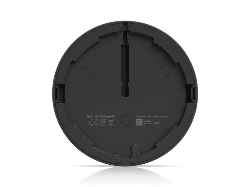 Ubiquiti Netzwerkkamera UniFi AI Dome Schwarz Allwetter-feste, vandalismusgeschützte 4K PoE Dome-Kamera mit erweiterten KI-Fähigkeiten und Langstrecken-IR-Nachtsicht