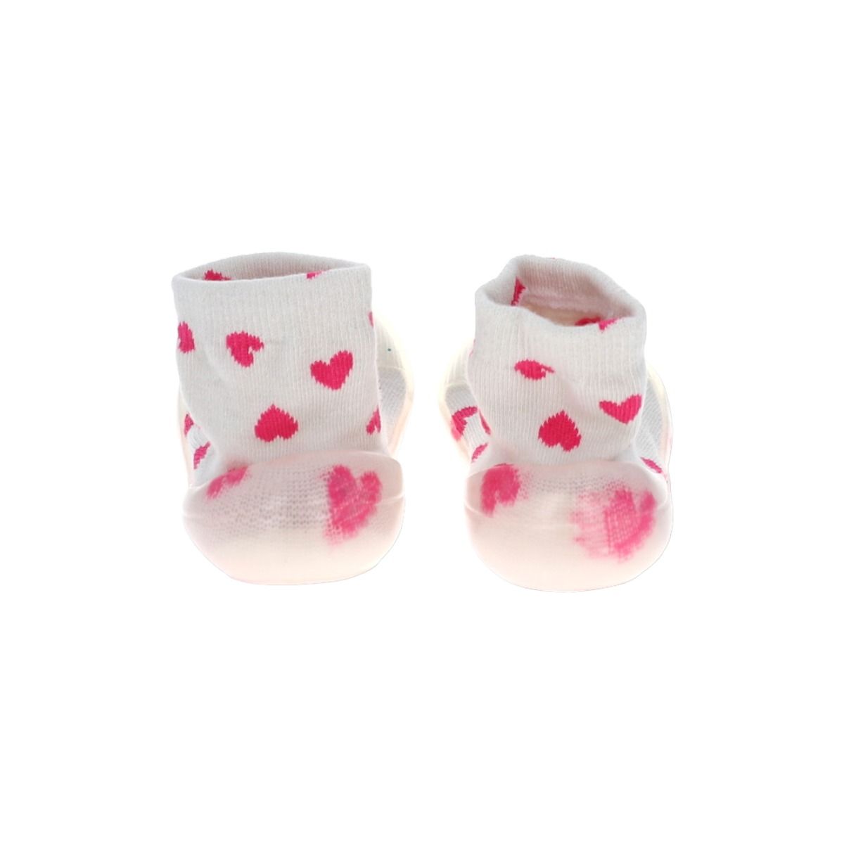 Chaussinettes coeurs rose