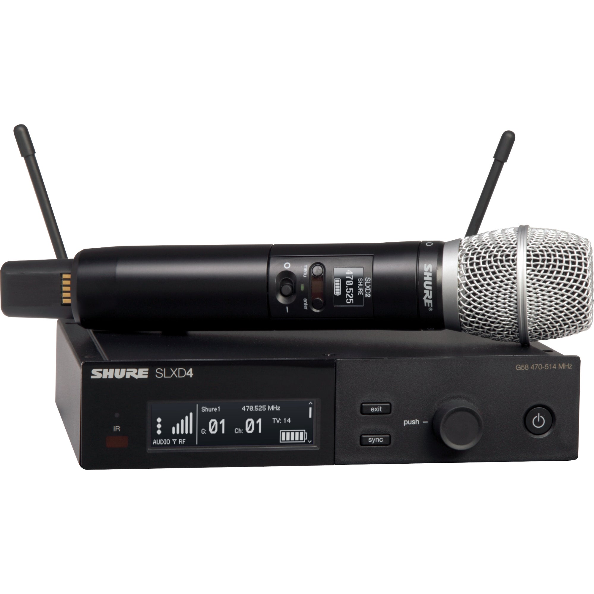 Shure SLXD24/SM86-J53 handheld draadloos (562 - 606 MHz)