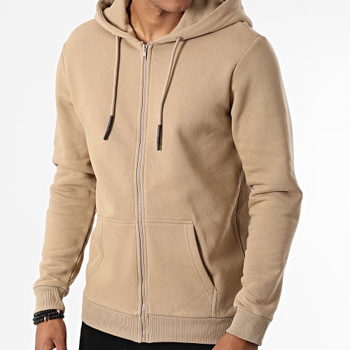Sweat Zippé Capuche Ceres Life Beige
